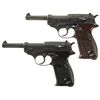 Image 1 : Collector's Lot of Two World War II German P38 Semi-Automatic Pistols -A) Mauser "byf/44" Code P38 S