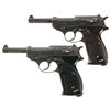 Image 1 : Collector's Lot of Two World War II German P38 Semi-Automatic Pistols -A) Walther "ac/43" Code P38 S