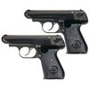 Image 1 : Collector's Lot of Two Nazi Police Proofed Sauer Model 38H Pistols -A) "Eagle/C" Police Proofed Saue