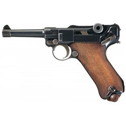 DWM 1920 Commercial Luger Semi-Automatic Pistol in 9mm Caliber