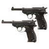 Image 1 : Collector's Lot of Two Early World War II Production Walther P38 Semi-Automatic Pistols -A) Walther 