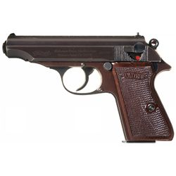 Excellent World War II Nazi Commercial Production Walther PP Semi-Automatic Pistol