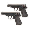 Image 1 : Collector's Lot of Two Pre-World War II Walther Semi-Automatic Pistols -A) Excellent Documented SS W
