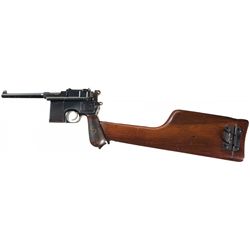 Mauser Model 1896 Small Ring Broomhandle Pistol with Shoulder Stock