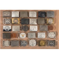 Large Group of Nazi Style Belt Buckles