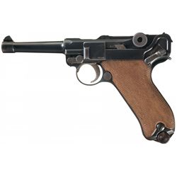 Desirable World War I 1911 Dated DWM Model 1908 Military Contract Luger Pistol