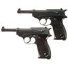 Image 1 : Collector's Lot of Two World War II German P38 Semi-Automatic Pistols -A) Walther "ac/41" Code P38 S