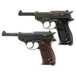 Collector's Lot of Two Scarce World War II German P38 Semi-Automatic Pistols -A) Mauser Dual Tone P3
