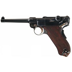 Desirable Early DWM Model 1900 Swiss Contract Luger Pistol with "Liechtenstein Shield" Army Crest