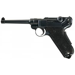 Swiss Model 1929 Luger Semi-Automatic Pistol Rig with Holster