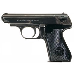Nazi Police "Eagle/C" Proofed Sauer Model 38H Double Action Pistol with Two Matching Numbered Magazi