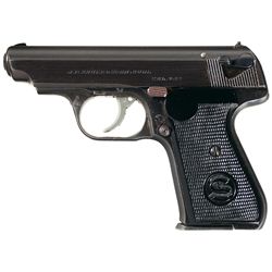 Exceptional World War II Nazi Military Proofed J.P. Sauer Model 38H Semi-Automatic Pistol