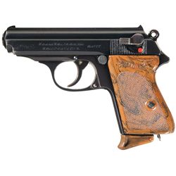 Pre-World War II Commercial Production Walther PPK Semi-Automatic Pistol with Extra Magazine