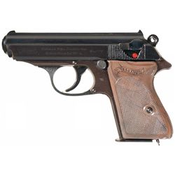 World War II Nazi Police Marked Walther Model PPK Semi-Automatic Pistol with Extra Magazine