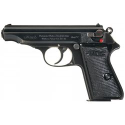 Excellent Commercial Production Walther PP Semi-Automatic Pistol with Extra Magazine