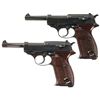 Image 1 : Collector's Lot of Two World War II German Walther P38 Semi-Automatic Pistols -A) Walther "ac/43" Co