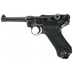 World War II Mauser 42 "byf" Code Luger Black Widow Semi-Automatic Pistol