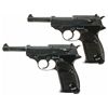 Image 1 : Unique Collector's Lot of Two World War II P38 Semi-Automatic Pistols -A) Late Production Spreewerke
