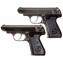 Collectors Lot of Two World War II Sauer 38H Pistols -A) Nazi Proofed J.P. Sauer Model 38H Semi-Auto