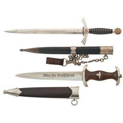 Two World War II Nazi Daggers
