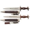Image 1 : Two Nazi Party/Sturmabteilung Daggers with Sheaths and Hangers