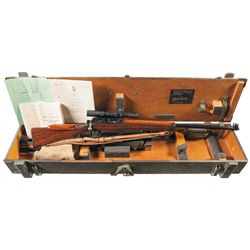 Scarce Enfield Model L42A1 Bolt Action Sniper Rifle with Scope and Transport Case