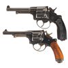 Image 1 : Two Swiss Double Action Revolvers with Holsters -A) Swiss Model 1929 Revolver with Holster and Shoul