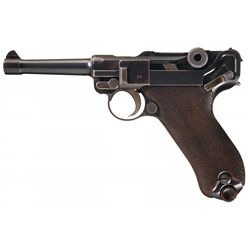 Pre-World War I DWM 1911 Dated Model 1908 Military Contract Luger Pistol