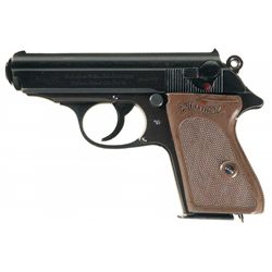 World War II Nazi Police Marked Walther PPK Semi-Automatic Pistol with Holster