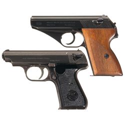 Collector's Lot of Two World War II Nazi Police Proofed Pistols -A) Mauser Model HSc Semi-Automatic 