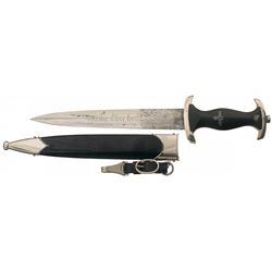 Nazi SS Dagger with Scabbard