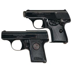 Two Walther Semi-Automatic Vest Pocket Pistols -A) Walther Model 5 Semi-Automatic Pistol