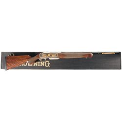 Engraved Gold Inlaid Browning 30-06 Springfield Caliber 100th Anniversary BAR Semi-Automatic Rifle w