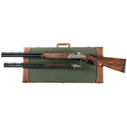 Bottega C. Giovanelli Signed and Engraved Special Order Beretta Model 687 EXTRA Over/Under Two Barre