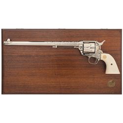 Factory Cased Engraved Colt Single Action Army Buntline Special Revolver with Factory Letter and Ivo