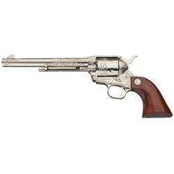 Factory Engraved Third Generation Colt Single Action Army Revolver with Box