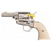 Image 1 : Engraved Colt Third Generation Sheriff's Model Dual Cylinder Single Action Revolver with Ivory Grips