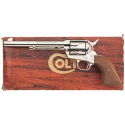 Nickel Plated Colt Third Generation Single Action Army Revolver with Box