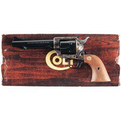 Excellent Colt Third Generation New Frontier Single Action Army Revolver with Scarce 5 1/2 Inch Barr