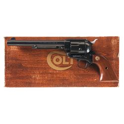 Rare Full Blue Colt Third Generation Single Action Army Revolver with Original Box