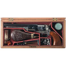 Limited Edition Cased Second Generation Klay Associates Colt 1851 Navy Percussion Revolver with Fact