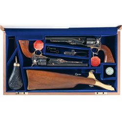 Limited Edition Cased Colt U.S. Cavalry Commemorative 1860 Army Percussion Revolver Two Gun Set with