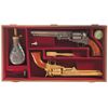 Image 1 : Cased Set of Two Consecutively Numbered and Engraved Colt Second Generation 1851 Navy Percussion Rev
