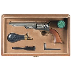 Cased Second Generation Prototype Colt Model 1862 Pocket Navy Percussion Revolver with Accessories