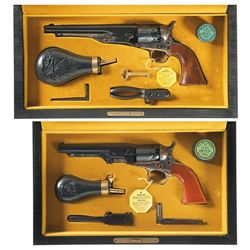 Collector's Lot of Two Cased Second Generation Colt Percussion Revolvers with Accessories -A) Colt 1