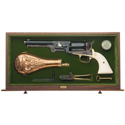 Cased Bob Burt Master Engraved and Gold Inlaid Second Generation Colt Third Model Dragoon Idaho Stat
