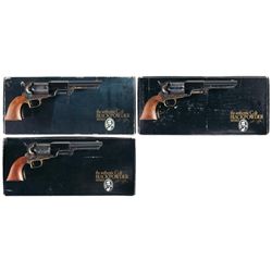 Collector's Lot of Three Boxed Colt Blackpowder Series Percussion Revolvers -A) Colt First Model Dra