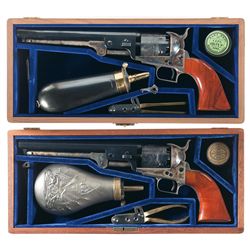 Collector's Lot of Two Cased Early Second Generation Colt Model 1851 Navy Percussion Revolvers with 