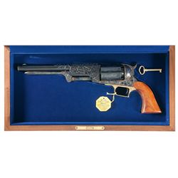 Cased Factory Class "B" Engraved Second Generation Serial Number 3 Colt Walker Percussion Revolver w
