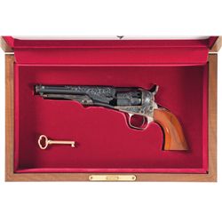 Factory Engraved and Cased Serial Number "3" Colt Second Generation 1862 Police Percussion Revolver